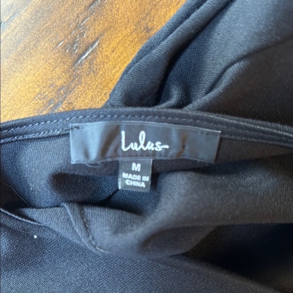 Lulu's Black Long Sleeve Backless Bodycon Cocktail Dress, Medium - Picture 3 of 5